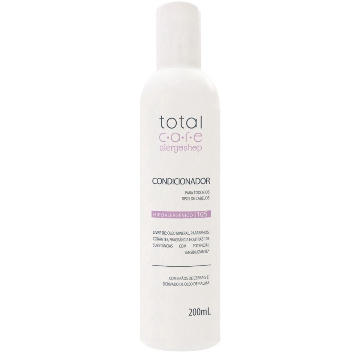 Condicionador Hipoalergenico Total Care Alergoshop Com 200ml