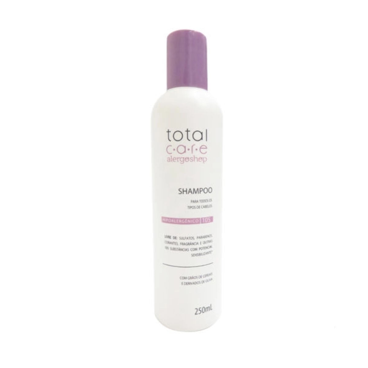 Shampoo Total Care Hipoalergênico Alergoshop 250ml