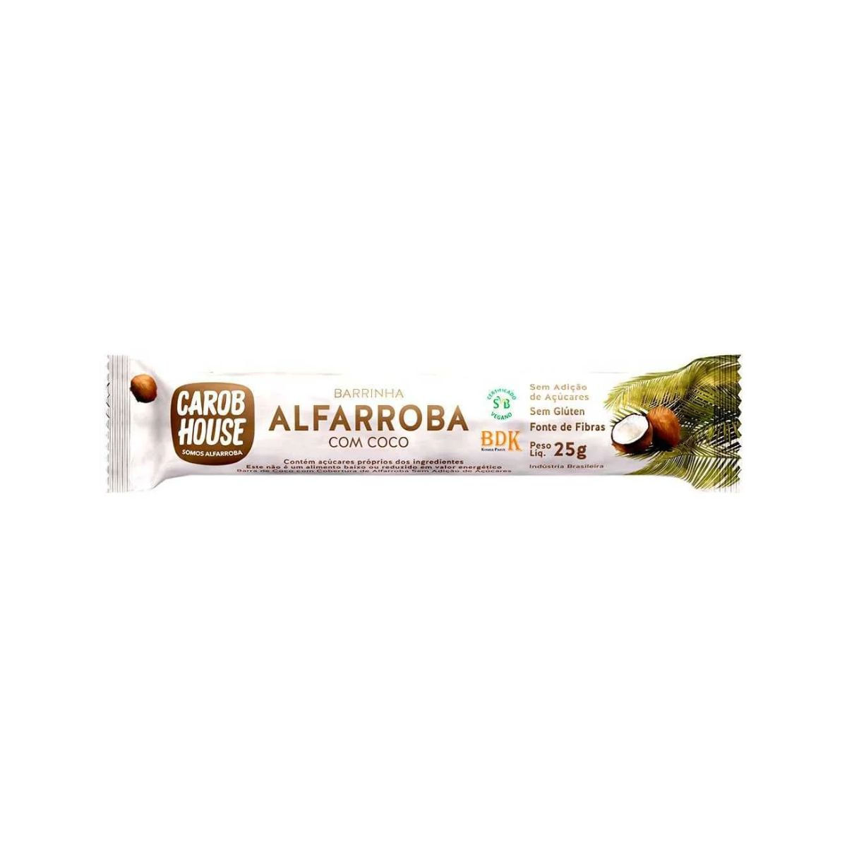 Barra Alfarroba e coco com 25 g