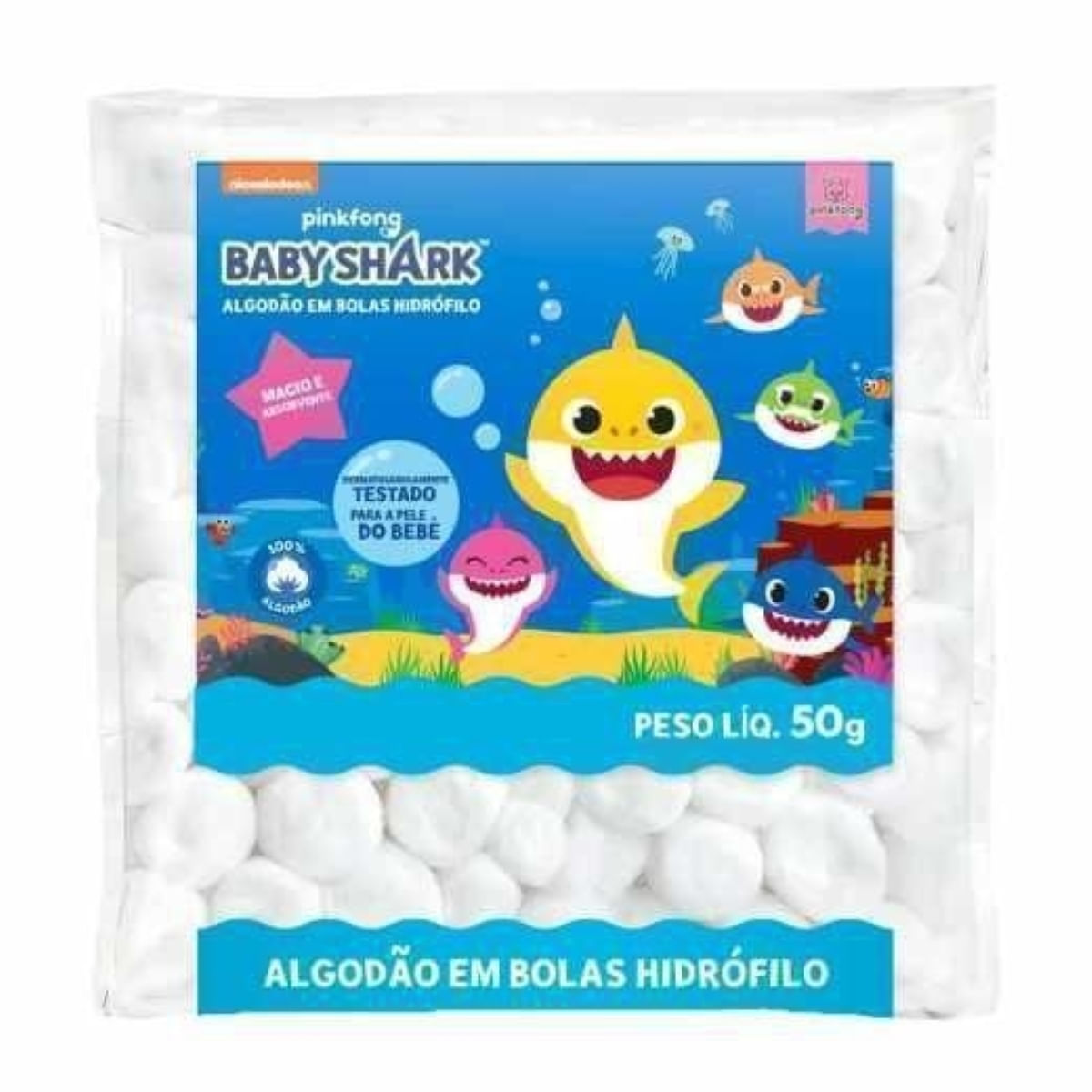 Algodão Bola Cremer Baby Shark 50 g