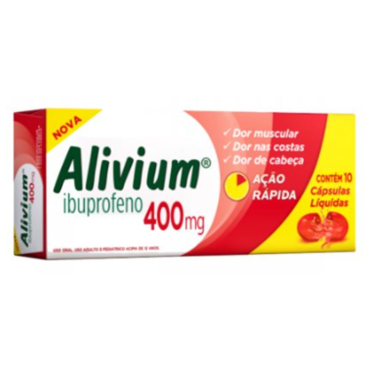 Alivium 400mg 10 Cápsulass