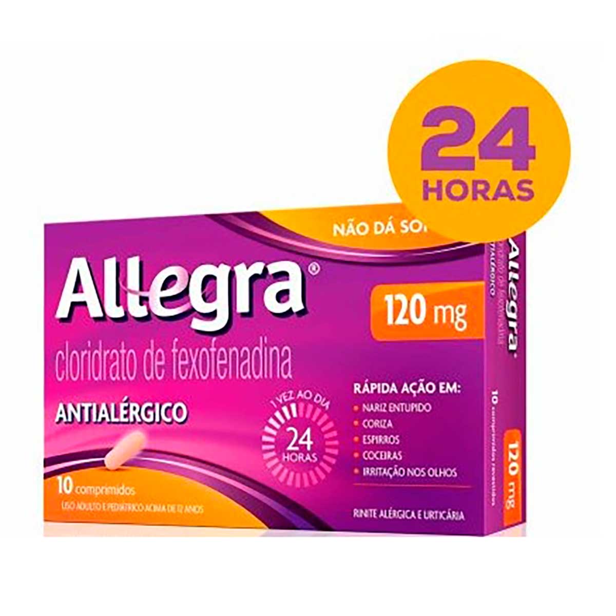 Allegra Antialérgico 120mg 10 Comprimidos