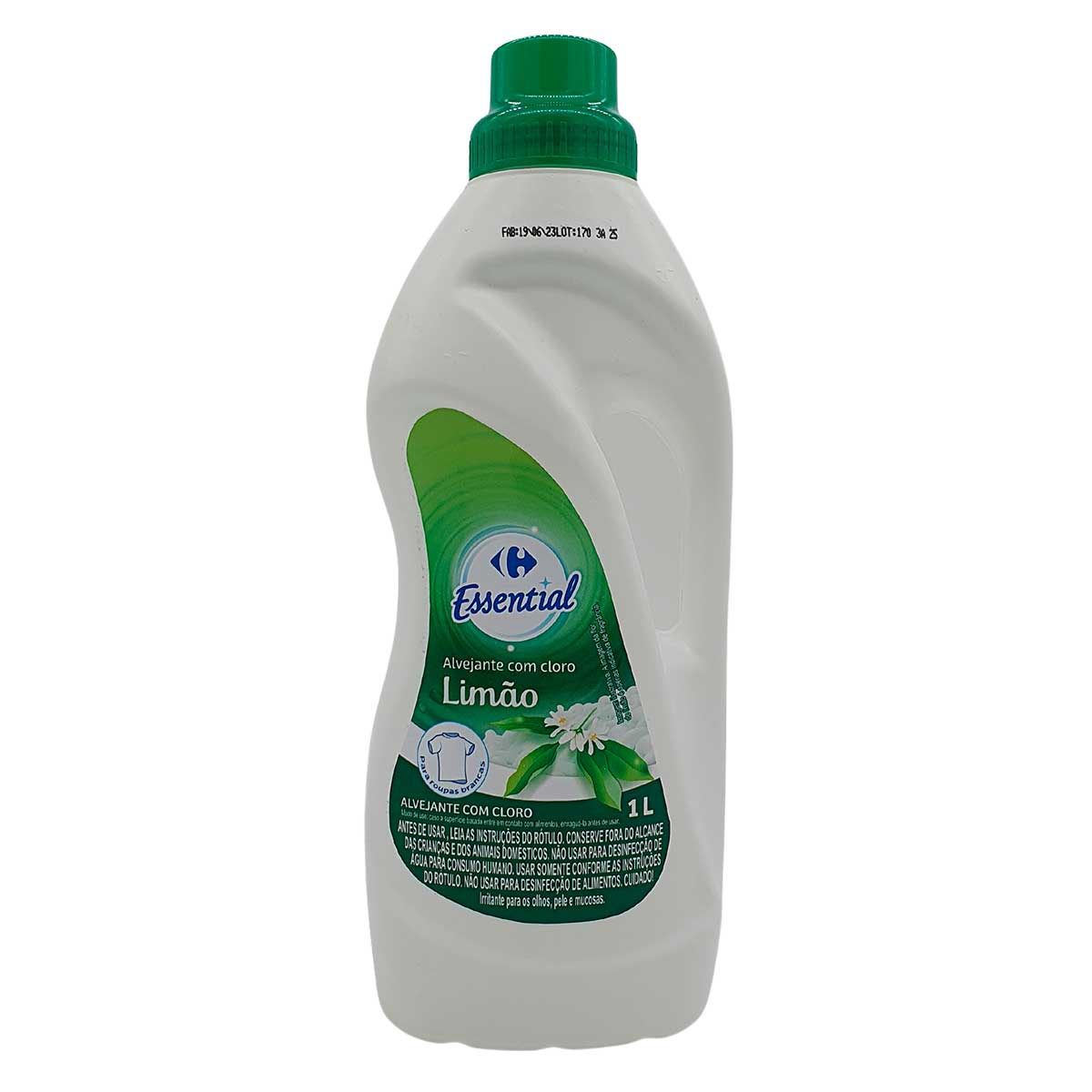 Alvejante com Cloro Carrefour Essential Limão 1L