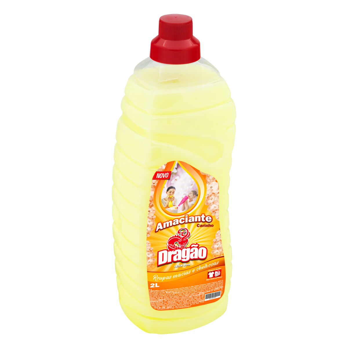 Amaciante de Roupa Líquido Carinho Dragão Frasco 2 l