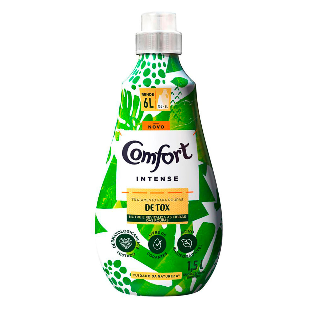 Amaciante de Roupa Concentrado Detox Comfort Intense Frasco 1,5 L