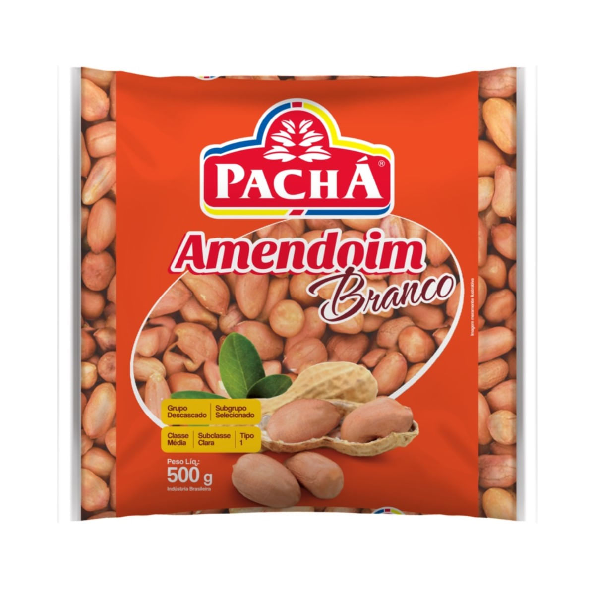 Amendoin Cru Branco Pacha 500 g