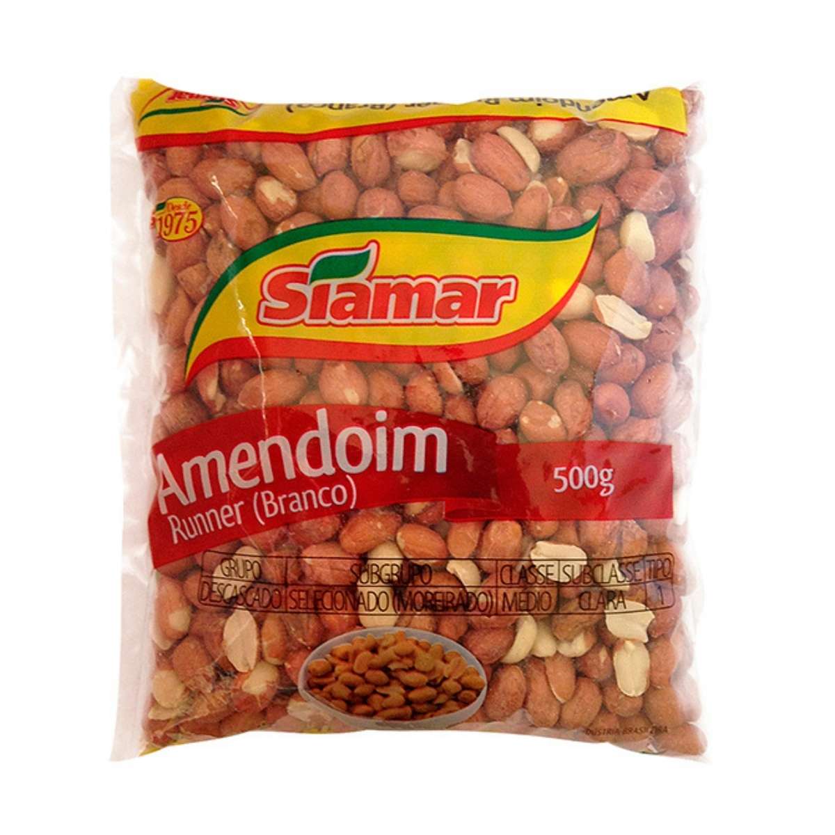 Amendoim Branco Siamar 500 g