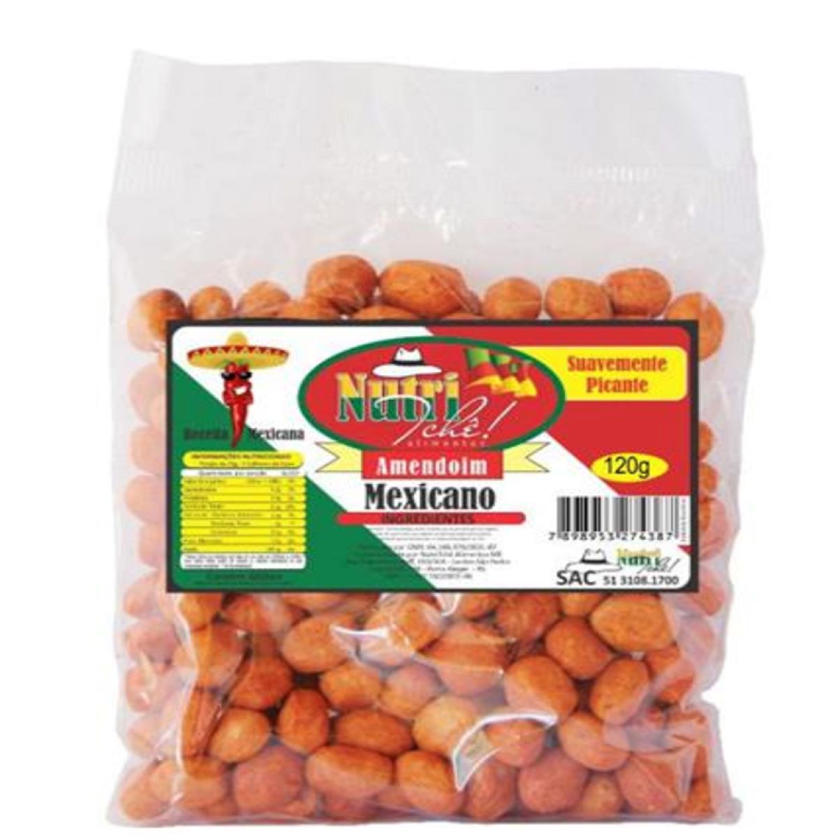 Amendoim Mexicano Nutri Tchê 120 g