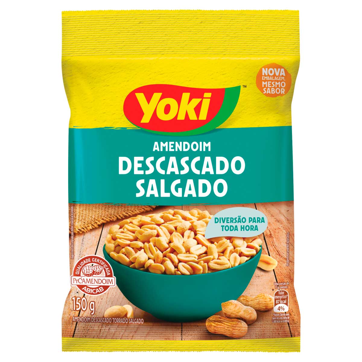 Amendoim Torrado Salgado sem Casca Yoki 150g