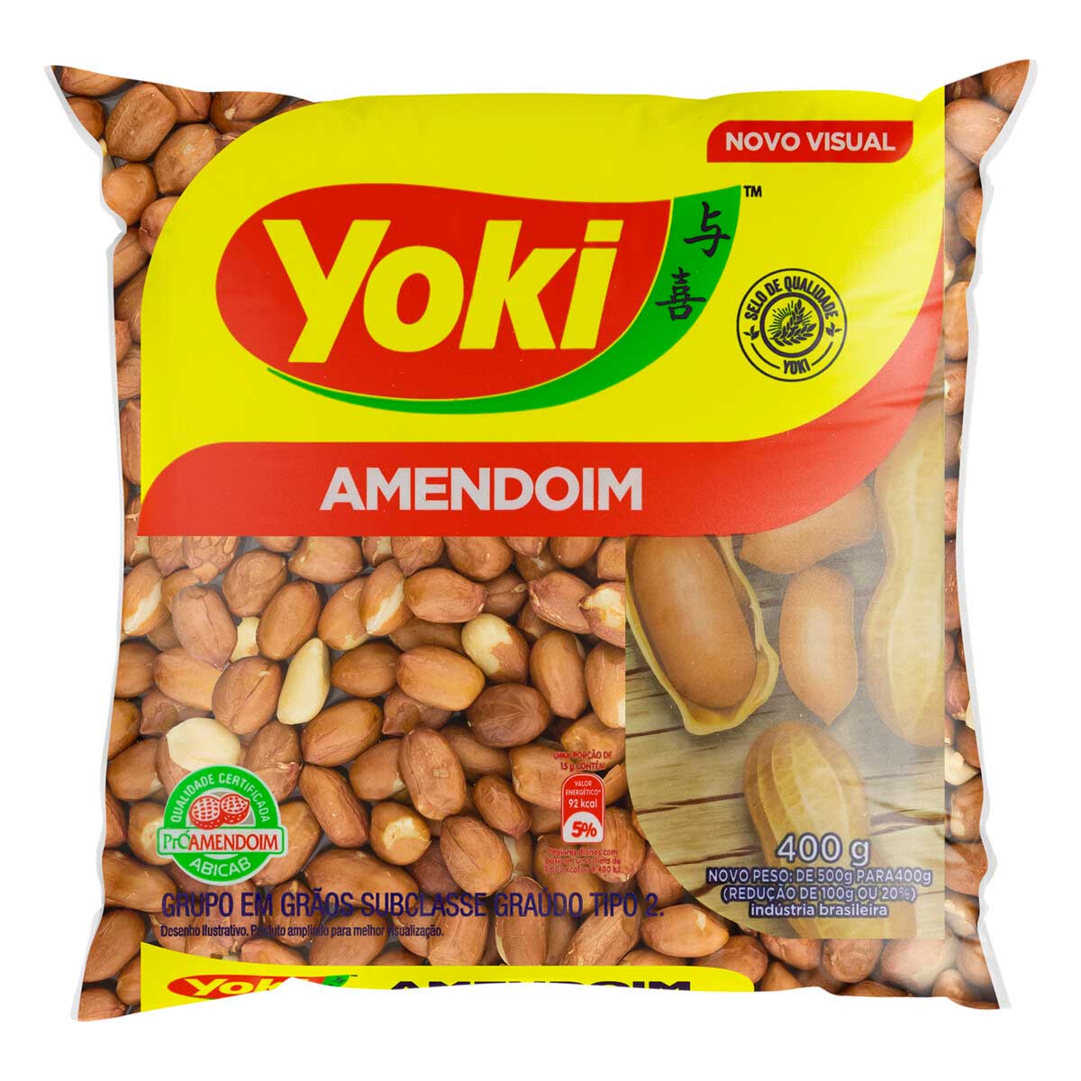 Amendoim Grãos Tipo 2 Yoki 400g