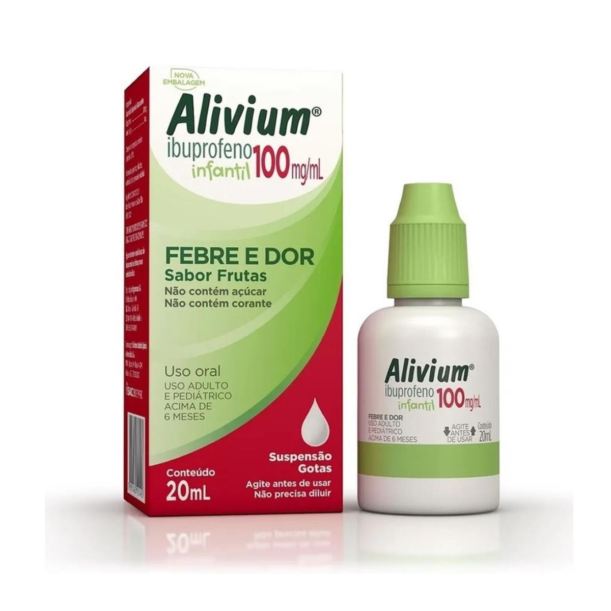 Analgésico e Anti-inflamatório Alivium 100mg/ml em Gotas 20ml