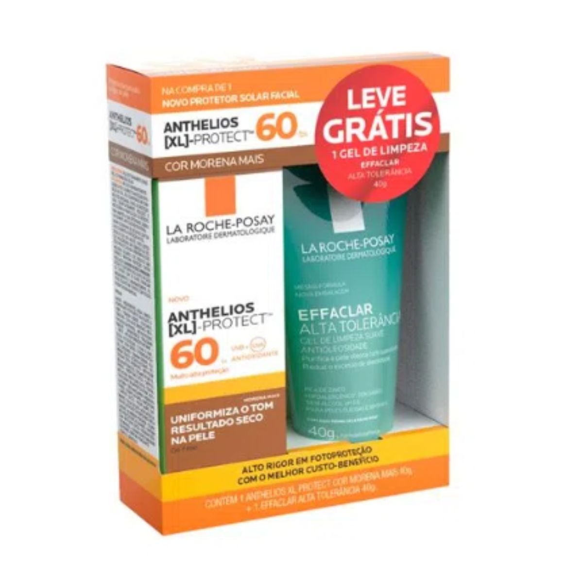 Kit Protetor Solar La Roche Posay Anthelios Morena Mais + Gel de Limpeza