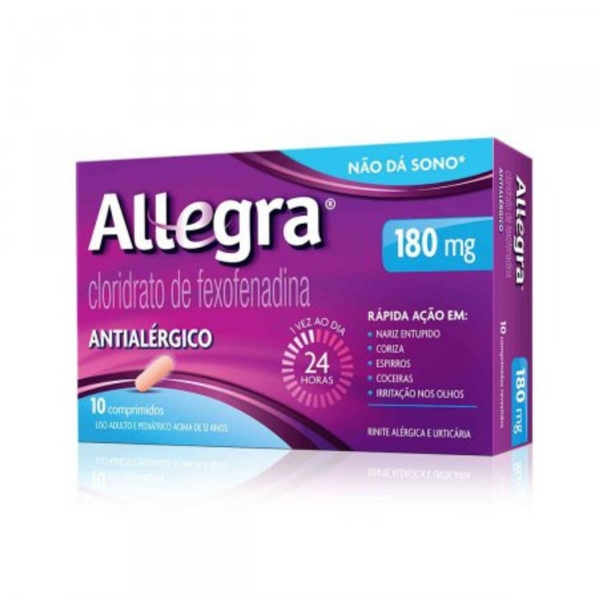 Antialérgico Allegra 180mg com 10 Comprimidos