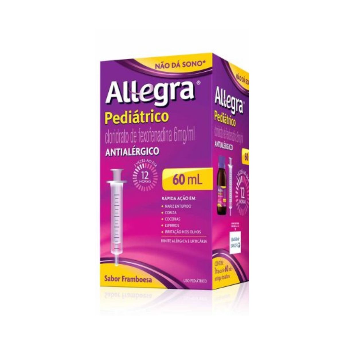 Antialérgico Allegra Sanofi Infantil 6mg/ml Suspensão Oral 60ml