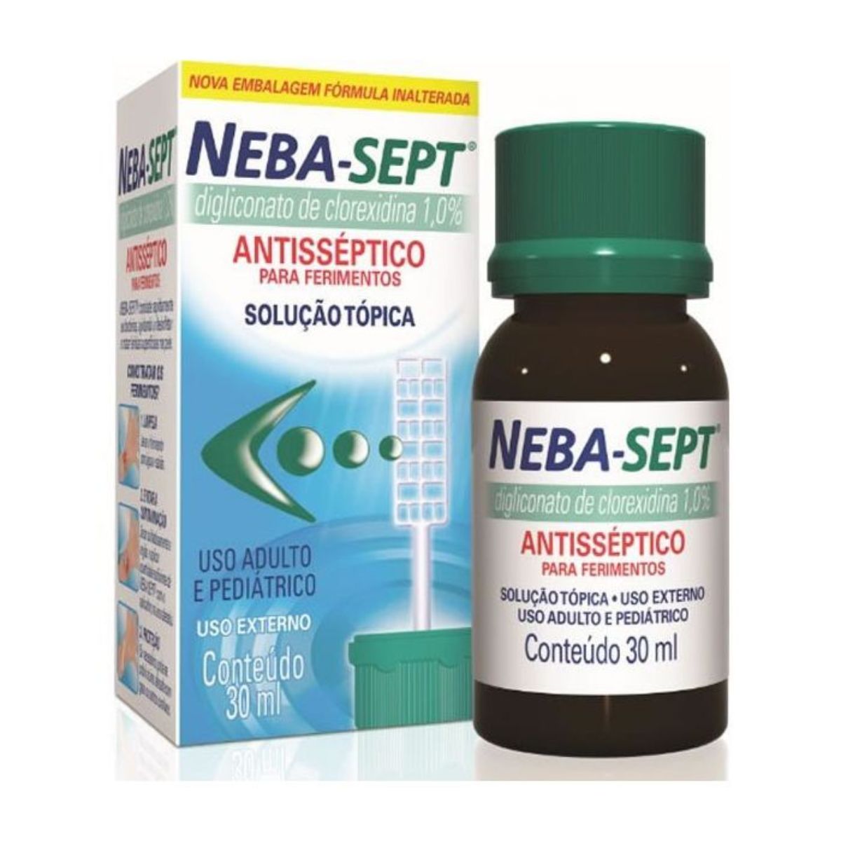 Antisséptico Nebasept com Aplicador 30 ml