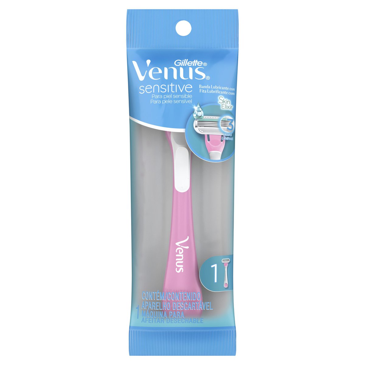 Aparelho de Depilar Descartável Gillette Venus Sensitive