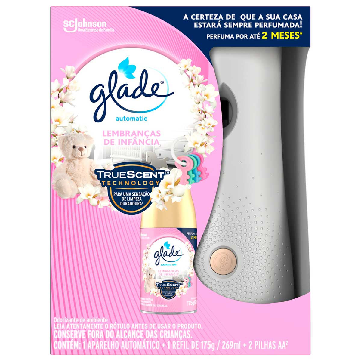 Aparelho e Odorizador Lembranças de Infância Glade Automatic 269 ml