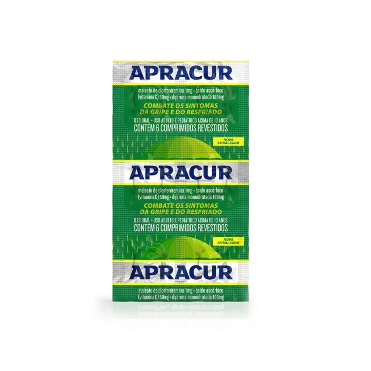 Comprimido Antigripal Apracur Blister com 6un