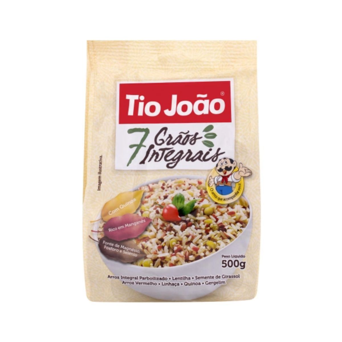 Arroz Integral 7 Grãos Tio João 500 g