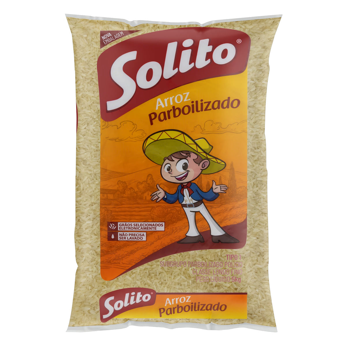 Arroz Parboilizado Longo-fino Tipo 1 Solito 5Kg