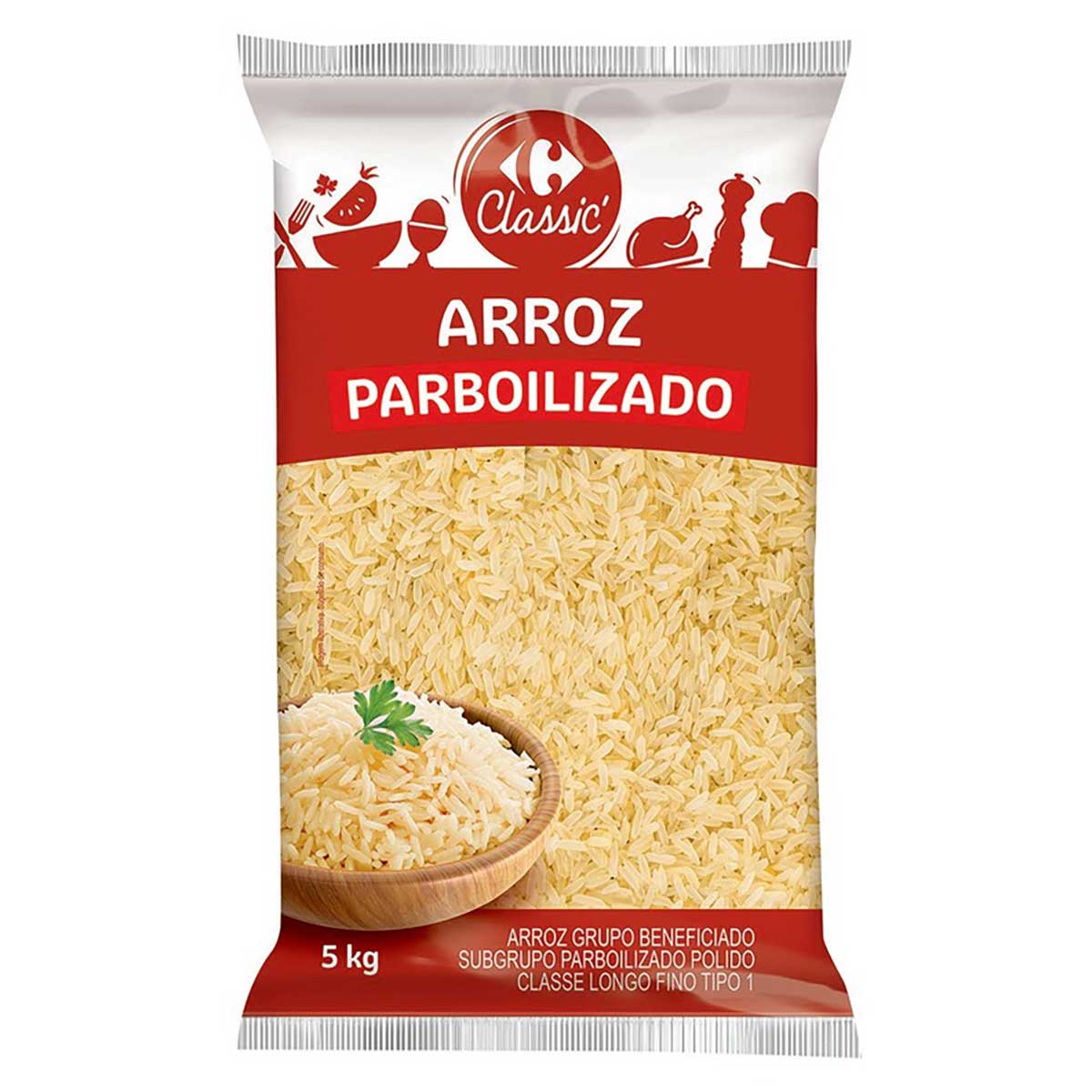 Arroz Parboilizado Tipo 1 Carrefour Classic 5 kg