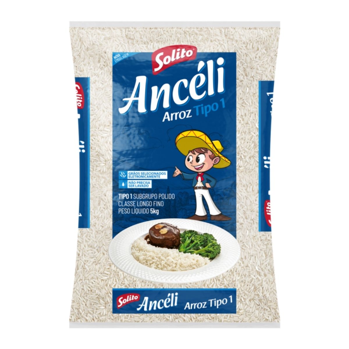 Arroz Tipo 1 Agulhinha Anceli 5 Kg