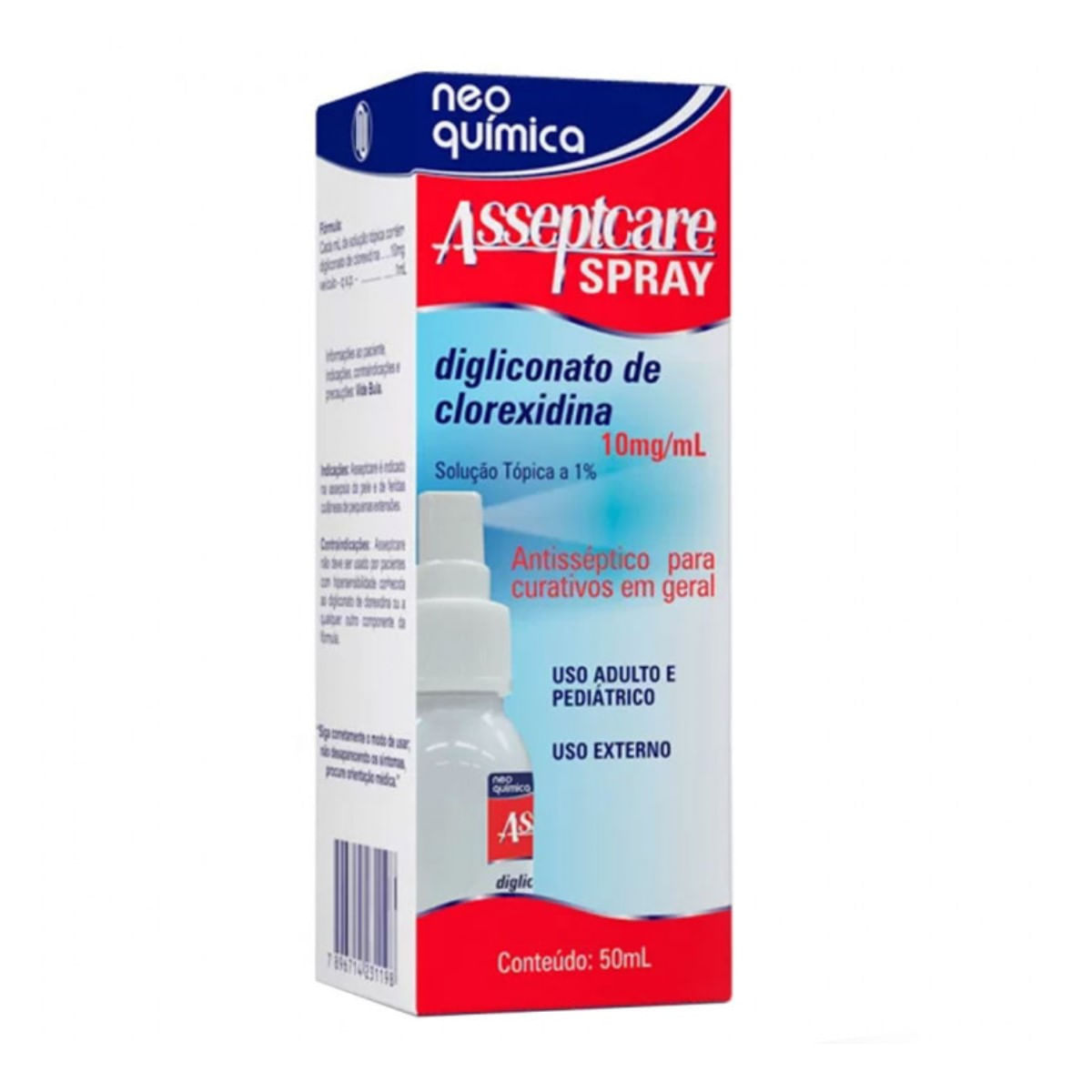 Solução Antisséptica Spray Asseptcare 50ml