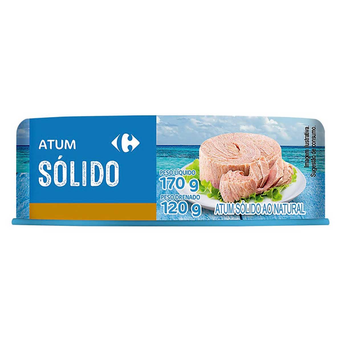 Atum Sólido Natural Carrefour 170 g