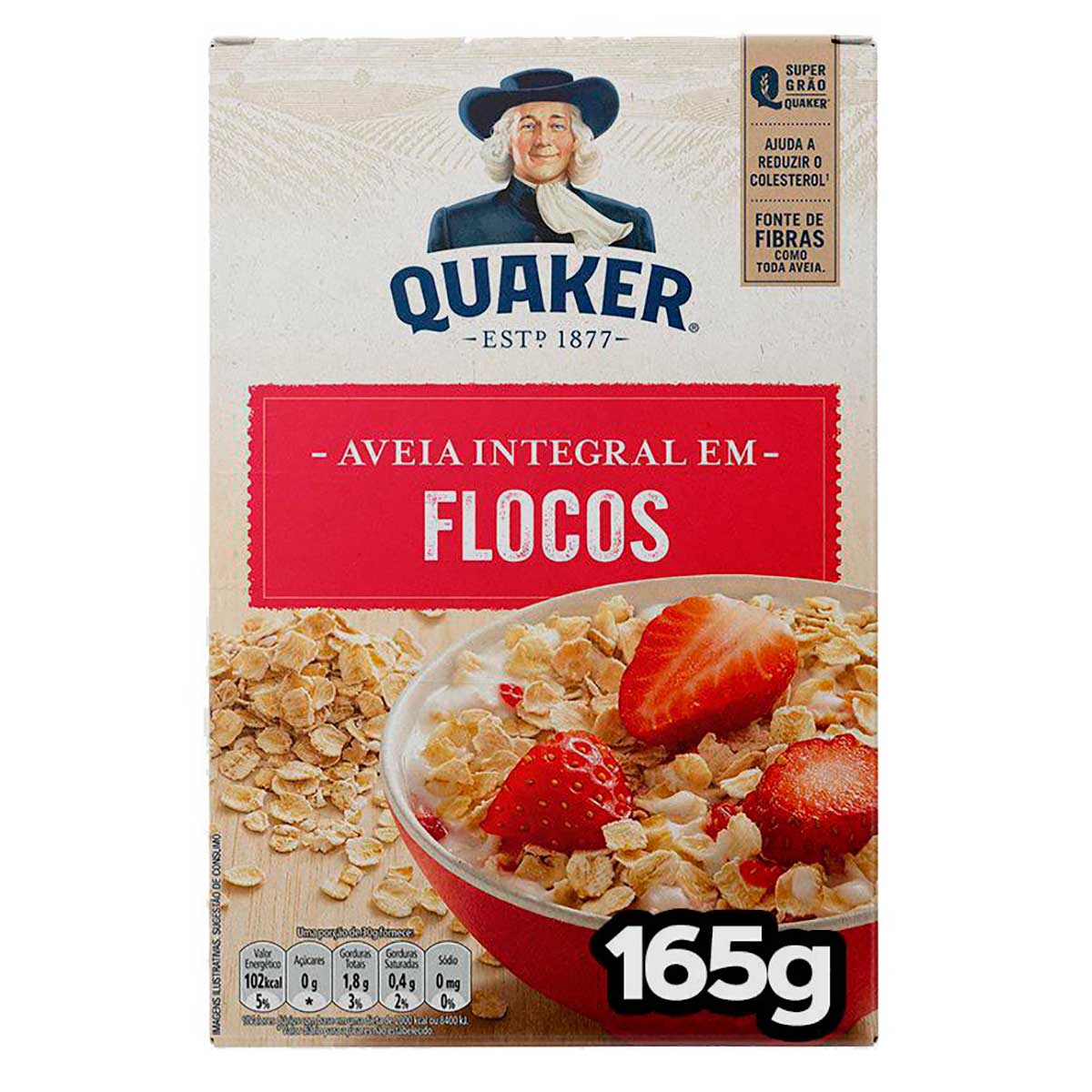 Aveia em Flocos Regulares Quaker 165g