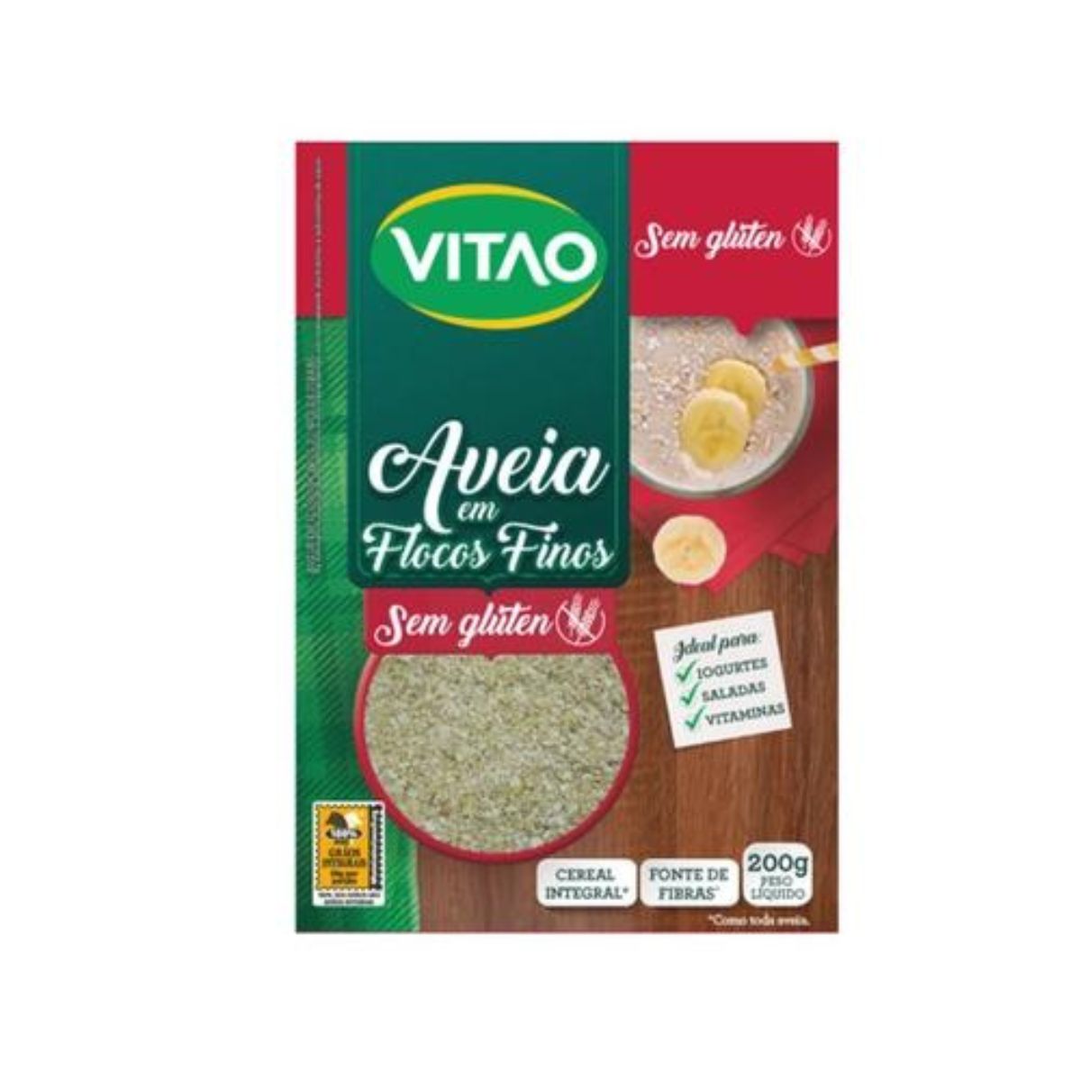 Aveia Flocos Vitao Sem Glúten 200 g