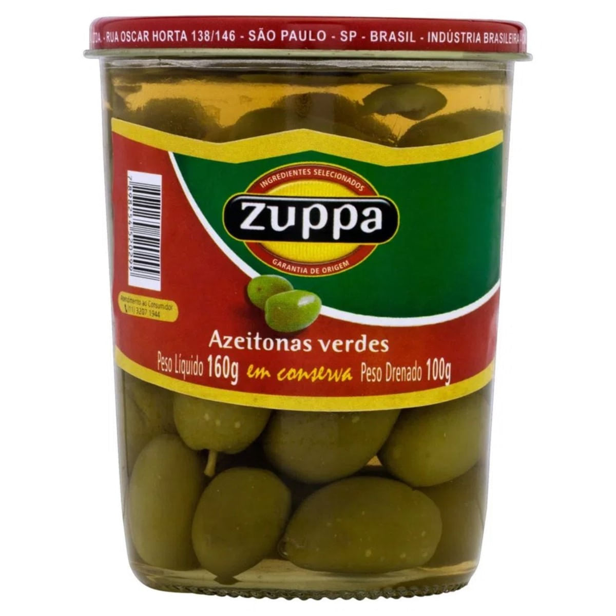 Azeitona Verde com Caroço Zuppa 100 g