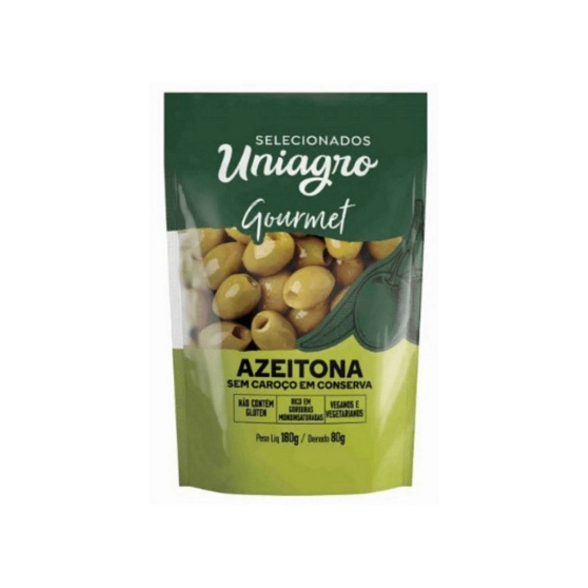 Azeitona Verde Uniagro 80 g