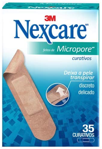 Curativo Micropore Nexcare 19mm x 72mm Caixa 35 Unidades