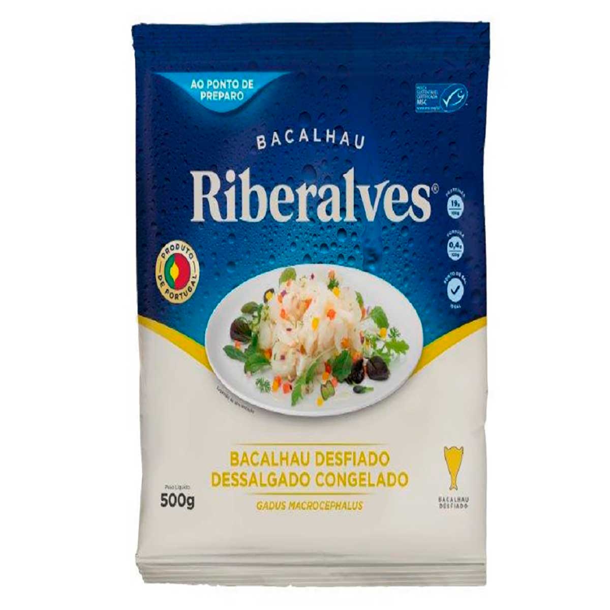 Bacalhau Desfiado Riberalves 500 g