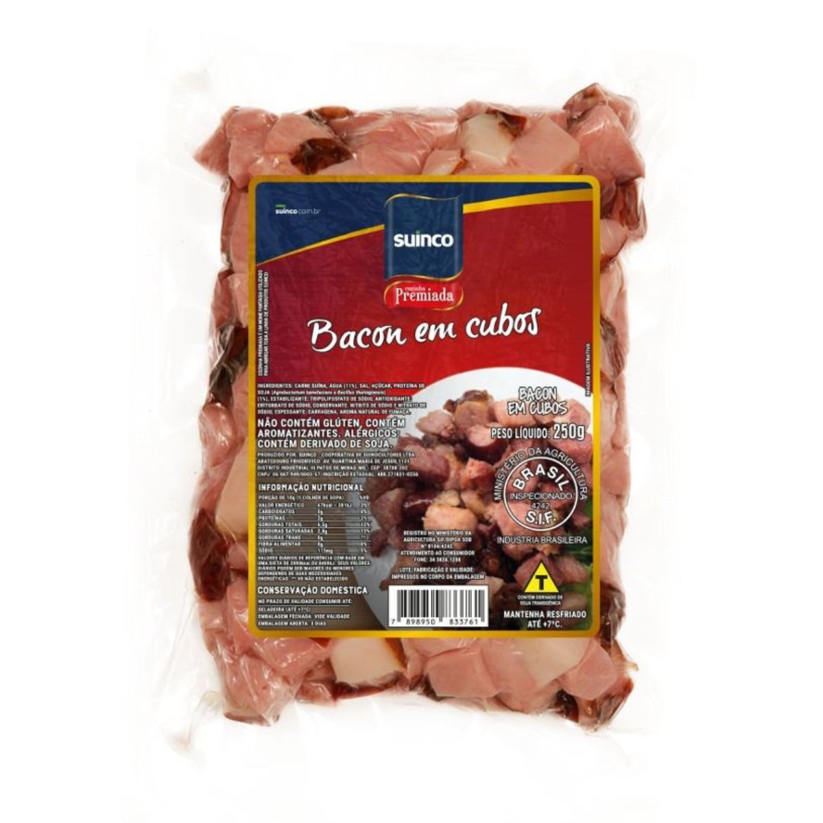 Bacon em Pedaços Cozinha Premiada Aprox 300 g