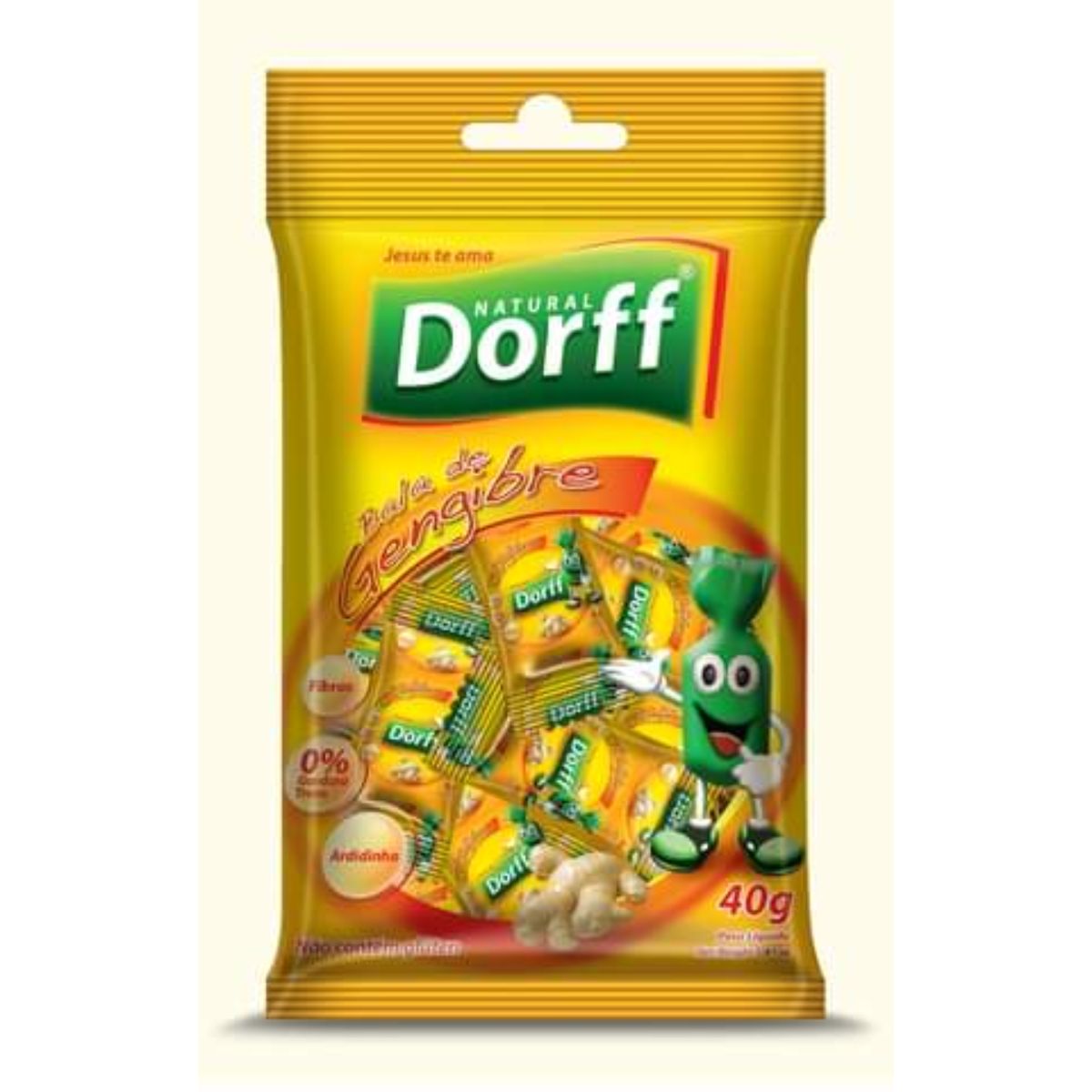 Bala de Gengibre Dorff 40 g