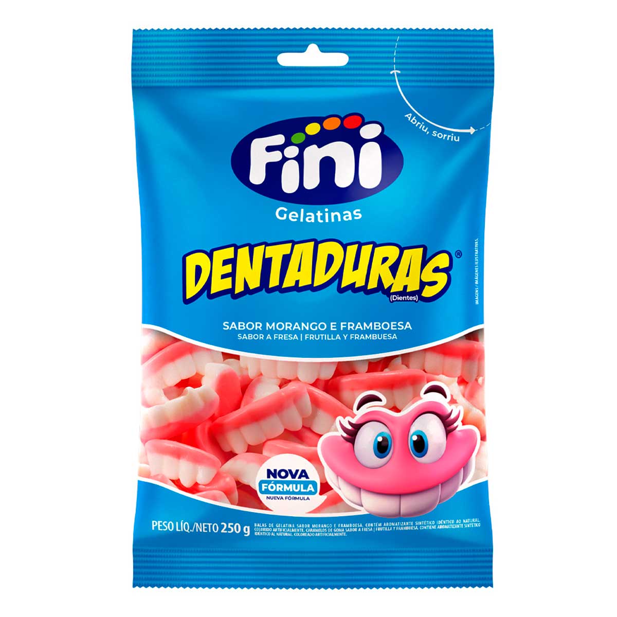 Bala de Gelatina Dentadura Fini 250g