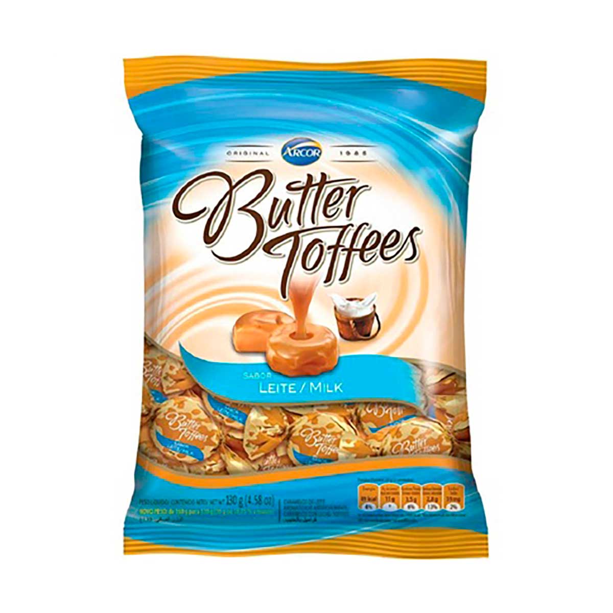 Bala Butter Toffees Leite 500 g