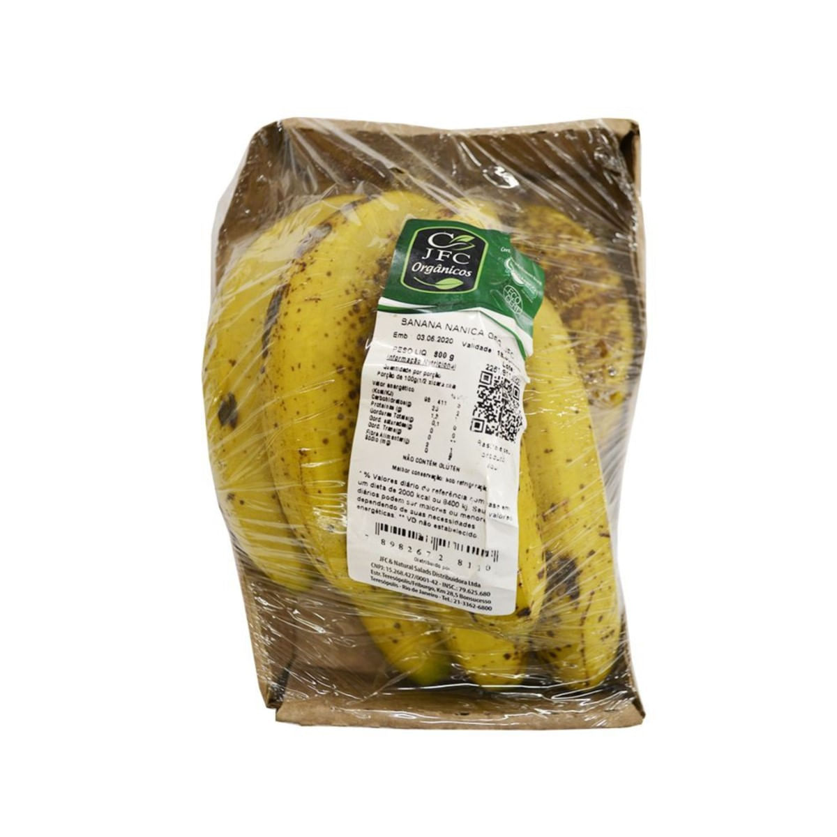 Banana Nanica Orgânica JFC 800 g