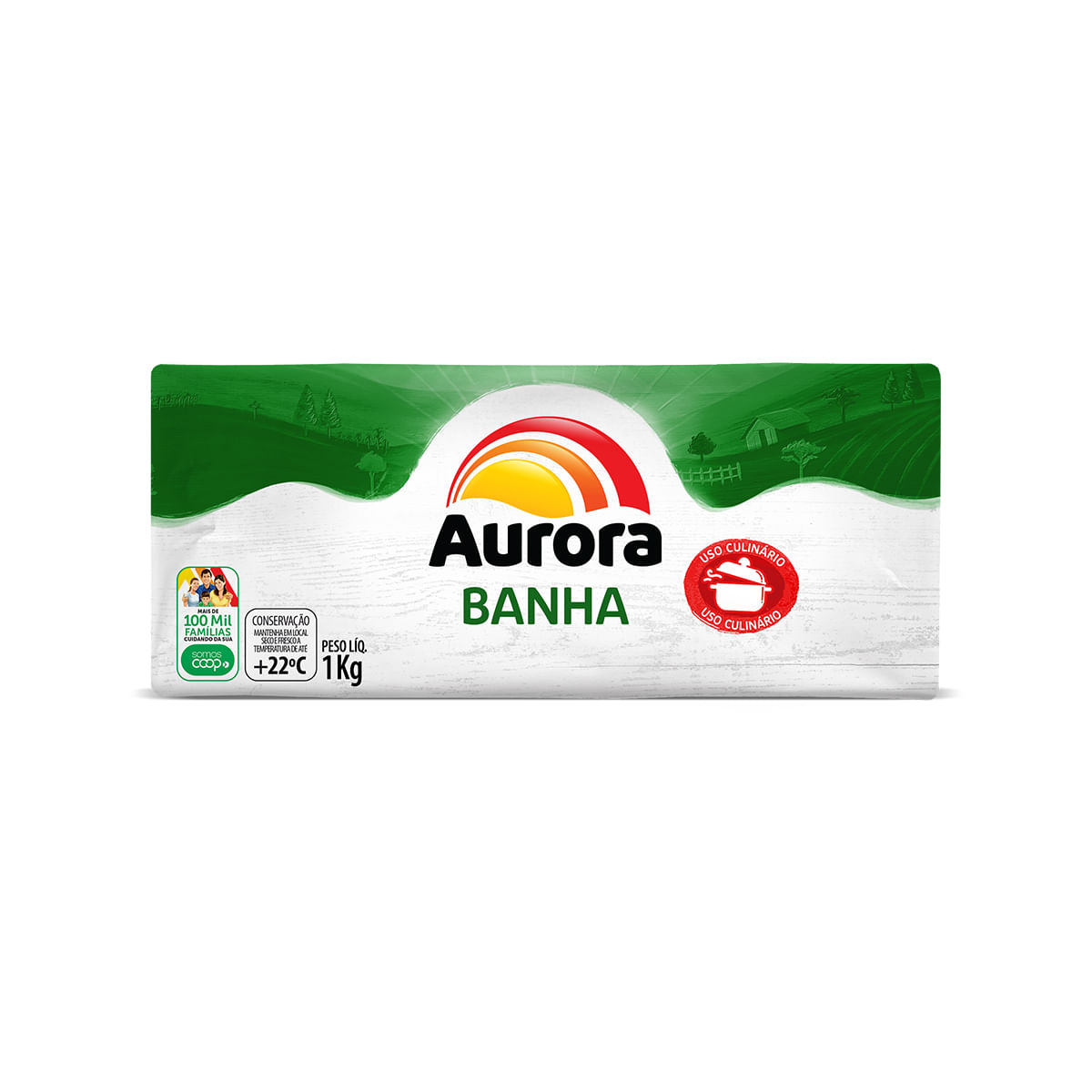 Banha Refinada Aurora 1 Kg