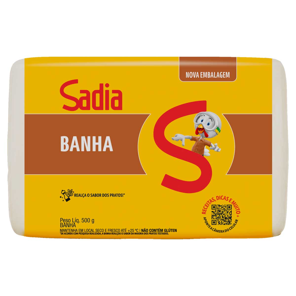 Banha Sadia Pacote 500g