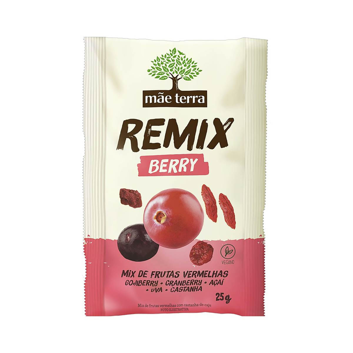 Barra de Cereal Berry Mãe Terra Remix 1 Unidade 25g