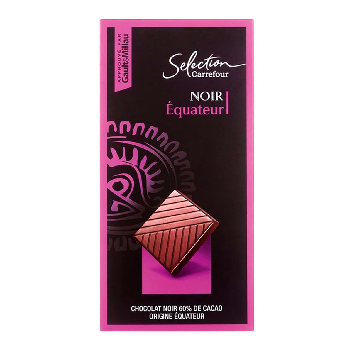 Chocolate Amargo Sabor Equador 60% Cacau Carrefour Selection 100 g