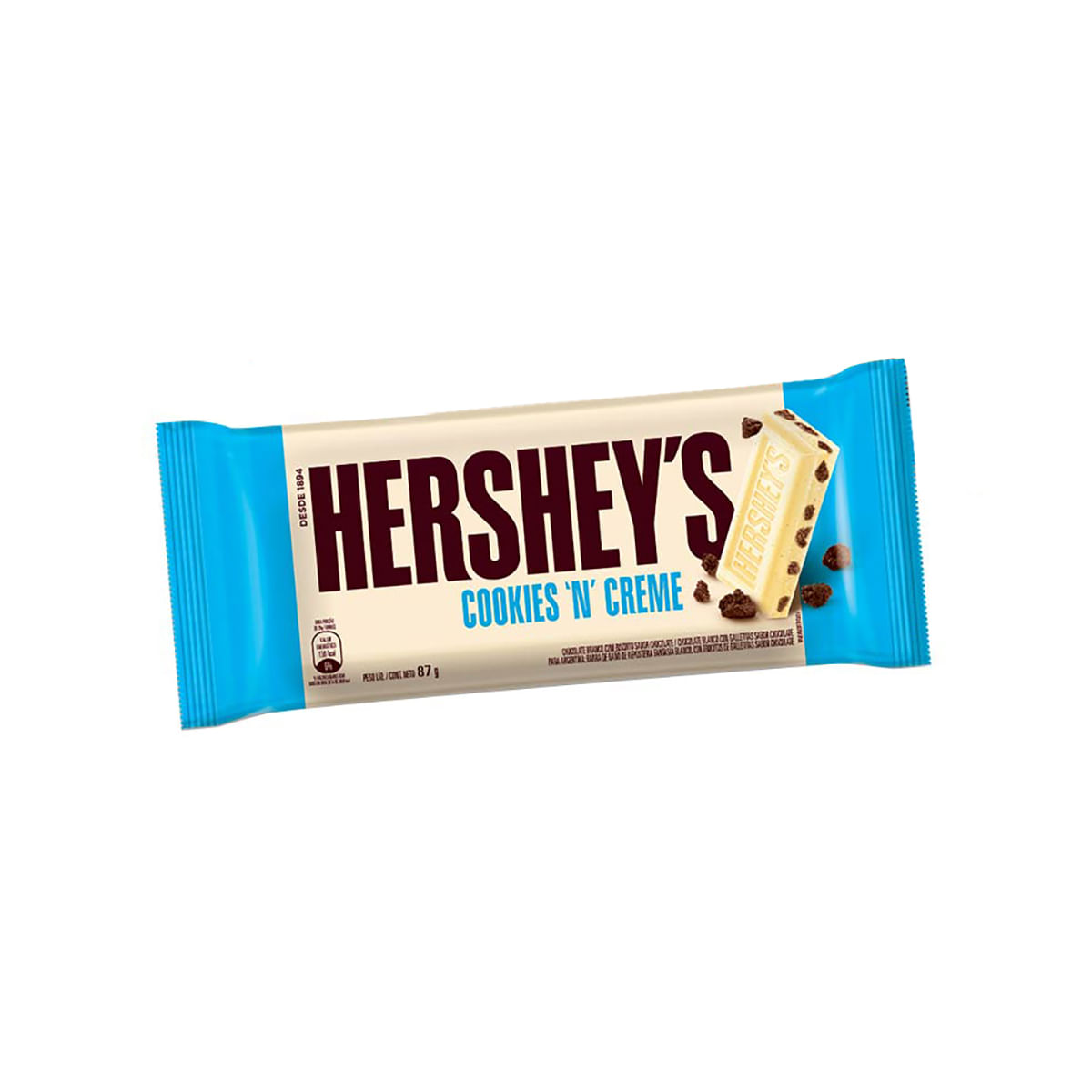 Chocolate Branco Hershey&apos;s Cookies &apos;n&apos; Creme 87g