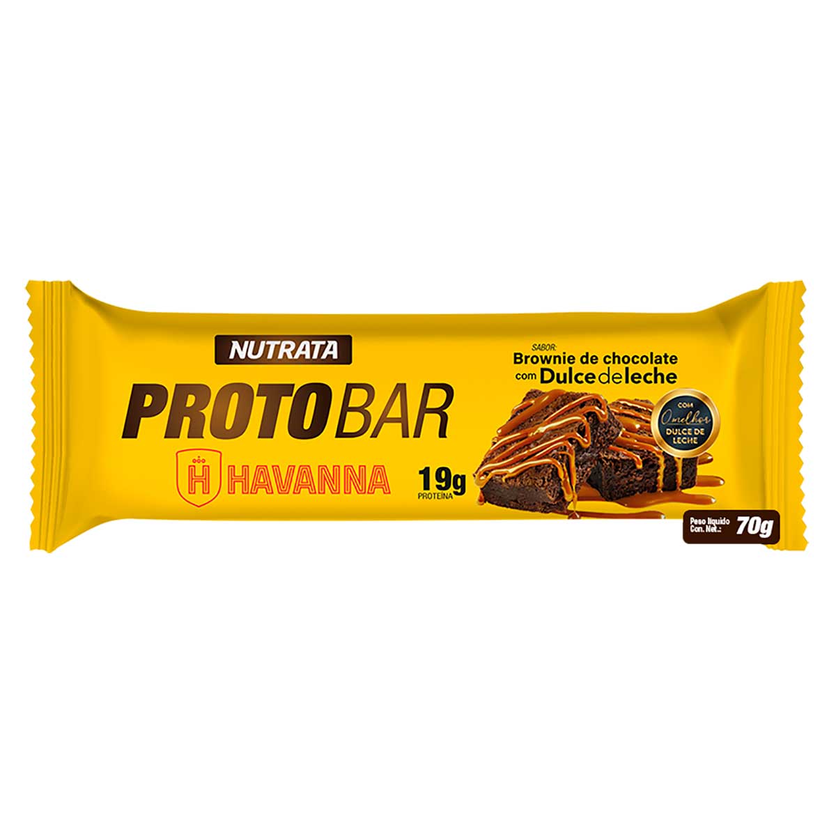 Barra Whey Protobar Sabor Brownie de Chocolate Havanna Nutrata 70g