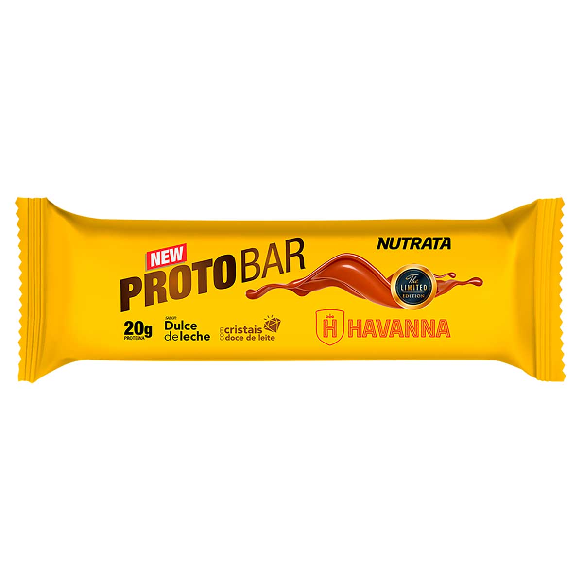 Barra Whey Protobar Sabor Doce De Leite e Havanna Nutrata 70g