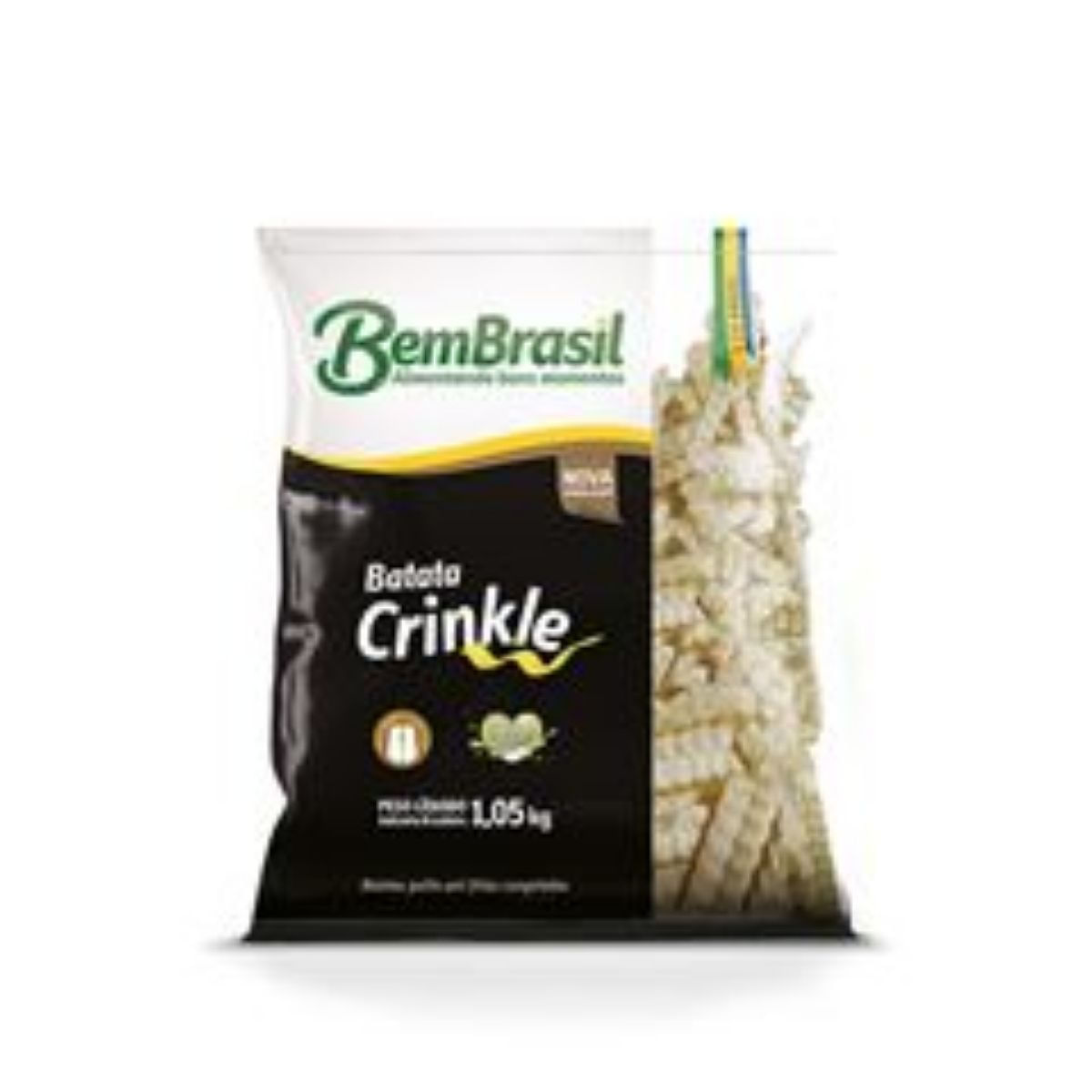 Batata Crinckle Congelado Bem Brasil 2 kg