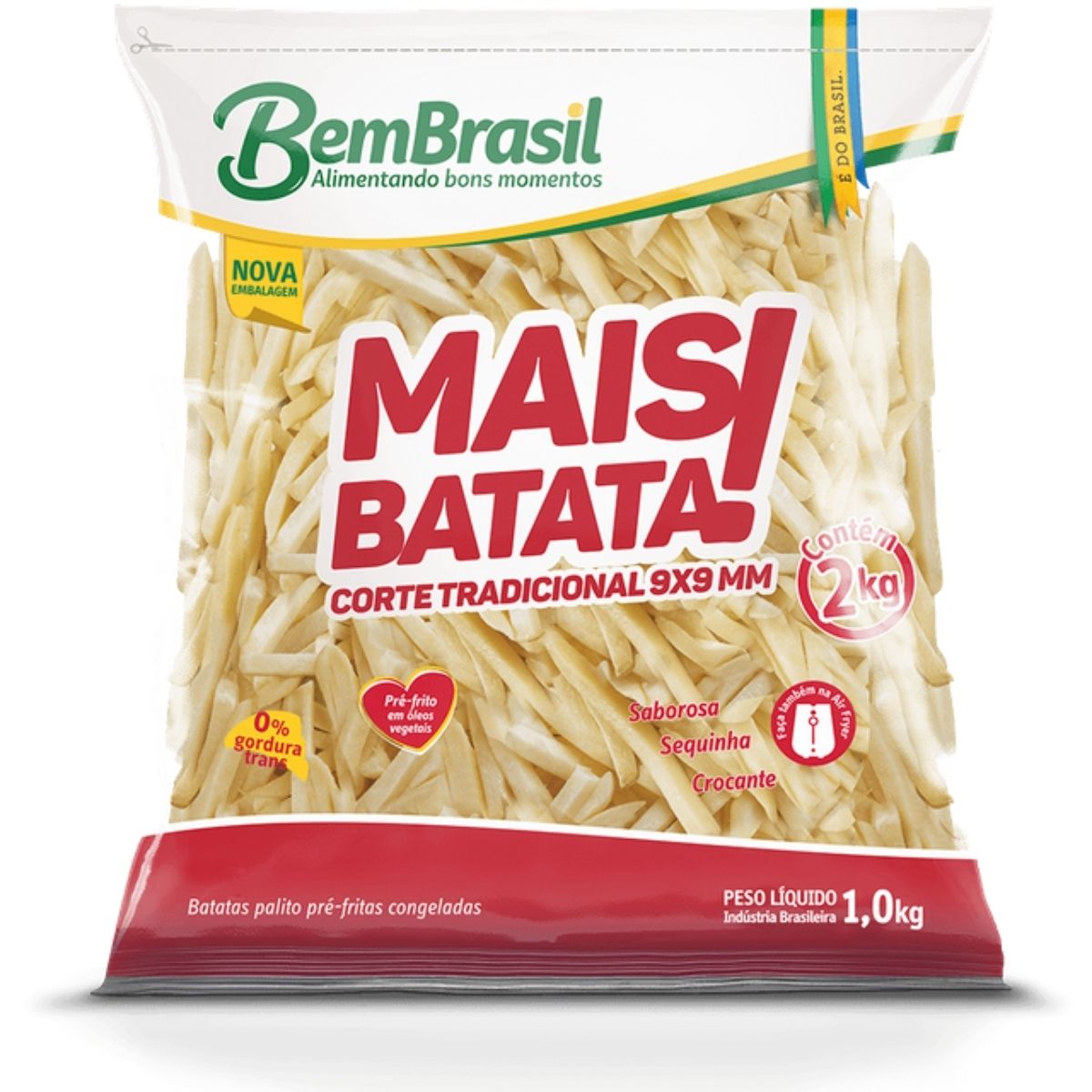 Batata Congelada Mais Batata 1Kg Palito