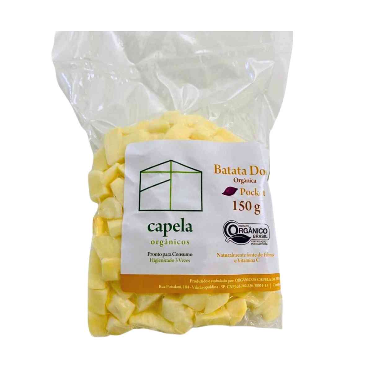 Batata Doce Cubet Higienizada Orgânica Capela 150 g