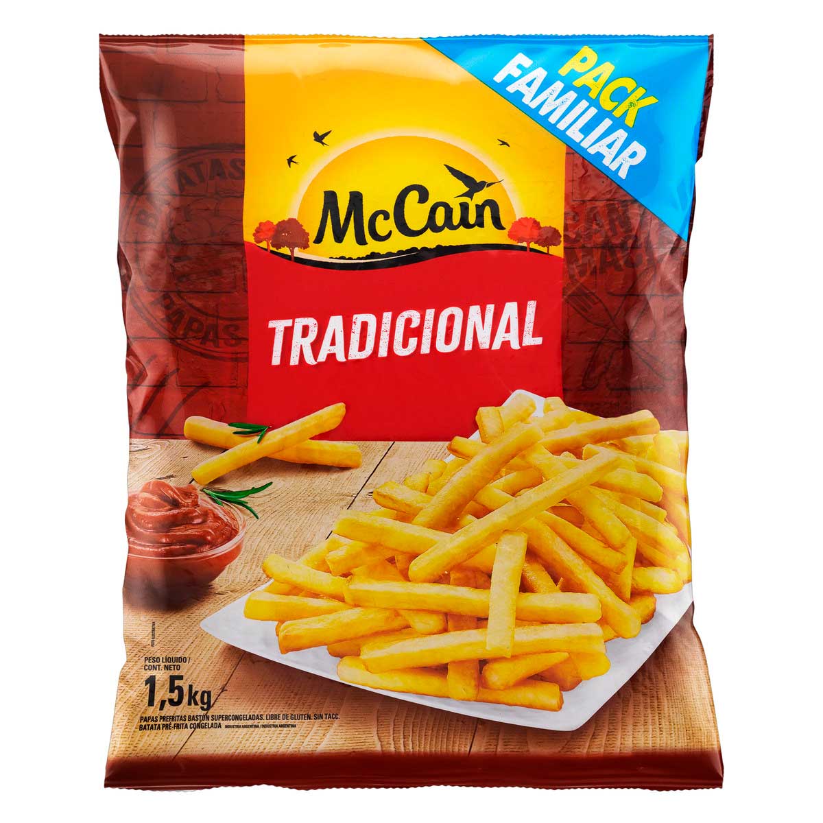 Batata Frita Congelada Palito McCain 1,5Kg